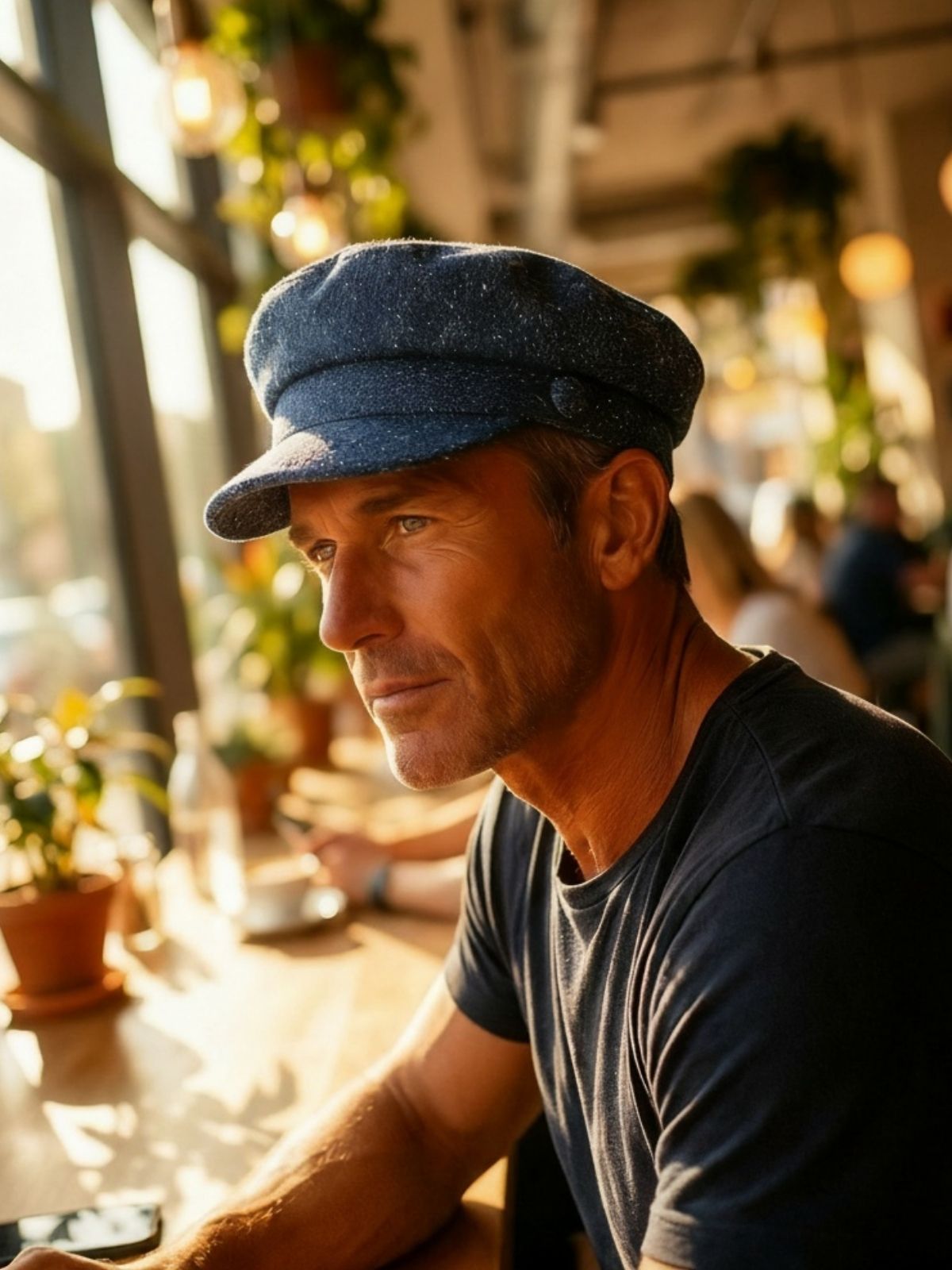 Men's Sailor cap styling