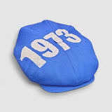 Leigh Francis x Mister Miller 1973 Oversized Bakerboy Cap in Blue
