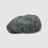 Albert's Pepper Bakerboy Cap in Charcoal Virgin Wool