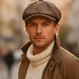 Albert's Brandy Bakerboy Cap in Merino Lambswool