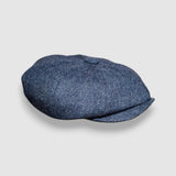 Albert's Tides Bakerboy Cap in Navy Merino Lambswool