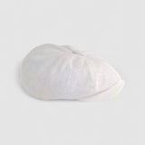 Albert's Beach Bakerboy Cap in white washed linen