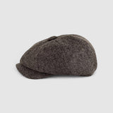 Albert's Smoke Bakerboy Cap in Merino Lambswool