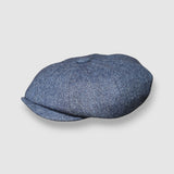 Albert's Tides Bakerboy Cap in Navy Merino Lambswool