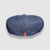 Albert's Tides Bakerboy Cap in Navy Merino Lambswool