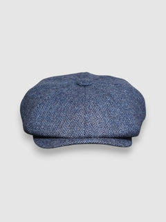 Albert's Tides Bakerboy Cap in Navy Merino Lambswool