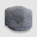 Blue wool Bakerboy cap — Albert’s Tides by Mister Miller, rear view detail with signature back headband 