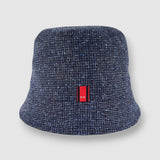Dylan's Seas Bucket Hat in Flecked Blue Linen
