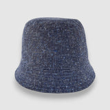 Dylan's Seas Bucket Hat in Flecked Blue Linen