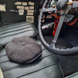 Finch's Gypsy Oversized Bakerboy Cap in Harris Tweed