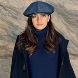 Finch's Jeans Oversized Bakerboy Cap in Denim