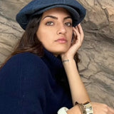 Finch's Jeans Oversized Bakerboy Cap in Denim