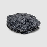 Finch's Chess Oversized Bakerboy Cap in Virgin Wool
