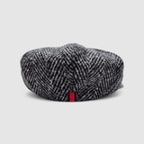 Finch's Chess Oversized Bakerboy Cap in Virgin Wool