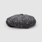 Finch's Chess Oversized Bakerboy Cap in Virgin Wool