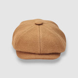 Riley's Blonde Bakerboy Cap in Camel Melton Wool