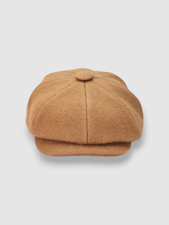 Riley's Blonde Bakerboy Cap in Camel Melton Wool