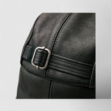 Kessel's Shearling Driving Cap in Black and Grey