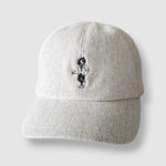 Beige wool baseball cap with lion embroidery. A limited-edition Mister Miller x Gentleman’s Racer collaboration.