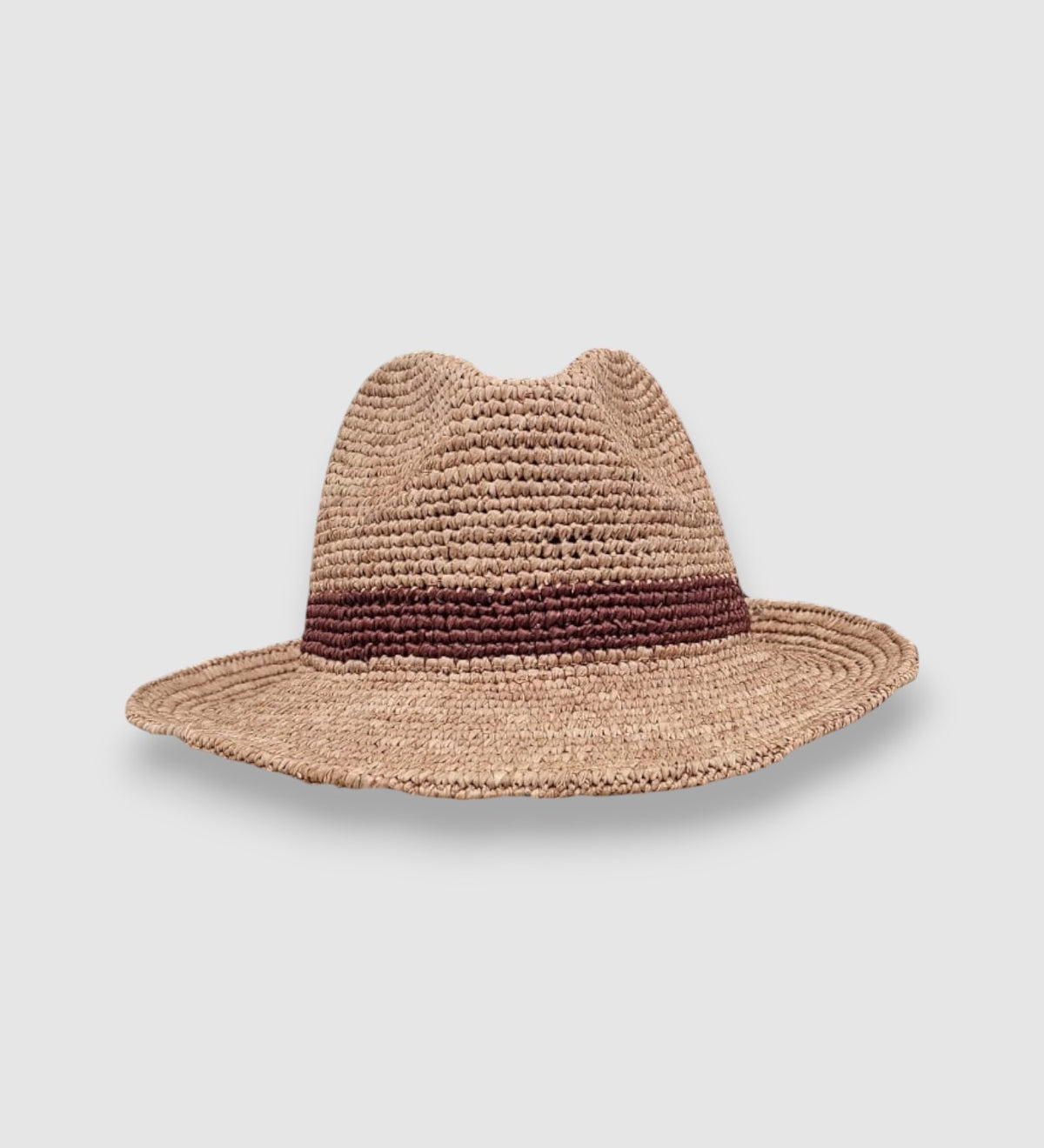 Raffia Straw Pasha Fedora Hat