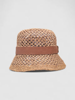 Raffia Straw Beachhouse Bucket Hat