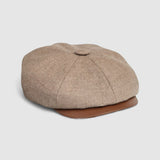 Riley Says Bakerboy Cap in Camel Cashmere