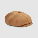 Riley's Blonde Bakerboy Cap in Camel Melton Wool