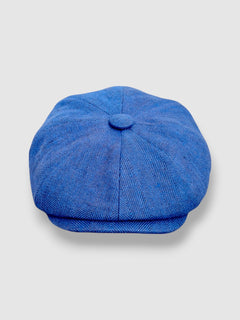 Riley's Twilight Bakerboy Cap in Blue Irish Linen