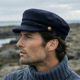 Skipper's Mate Sailor Hat in Black Mohair