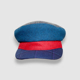Skipper's Lookout Sailor Hat in Multicoloured Melton Wool