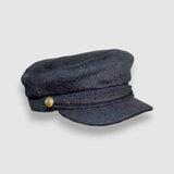 Skipper's Mate Sailor Hat in Black Mohair