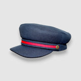 Skipper's Admiral Sailor Hat in Navy Duffel Wool