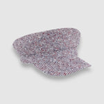 Mister Miller tricolour sailor hat in red, white, and blue linen – handmade nautical cap