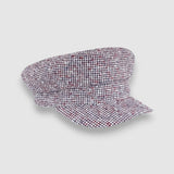 Mister Miller tricolour sailor hat in red, white, and blue linen – handmade nautical cap