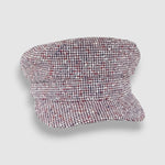 Mister Miller linen mariner cap with pointillist weave – red, white, and blue sailor hat