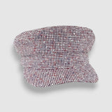 Mister Miller linen mariner cap with pointillist weave – red, white, and blue sailor hat