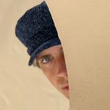 Skipper's Seas Sailor Hat in Navy Flecked Linen