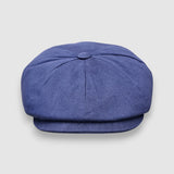 Theo's Rally Navy Blue Waterproof Newsboy Cap