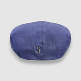 Theo's Rally Navy Blue Waterproof Newsboy Cap