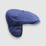 Theo's Rally Navy Blue Waterproof Newsboy Cap