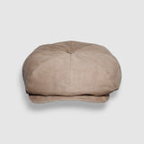 Theo's Charm Newsboy Cap in Beige Corduroy