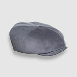 Theo's Silver Newsboy Cap in Fine Corduroy