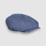 Theo's Moonlight Newsboy Cap in Polka Dot Cotton