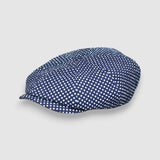 Theo's Moonlight Newsboy Cap in Polka Dot Cotton