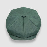 Theo's Rally Racing Green Waterproof Newsboy Cap