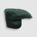 Theo's Rally Racing Green Waterproof Newsboy Cap