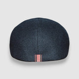 Jack's Knight Newsboy Cap in Black Merino Lambswool