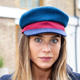 Skipper's Lookout Sailor Hat in Multicoloured Melton Wool