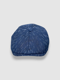 Jack's Seas Newsboy Cap in Navy Japanese Linen