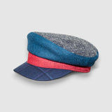 Skipper's Lookout Sailor Hat in Multicoloured Melton Wool